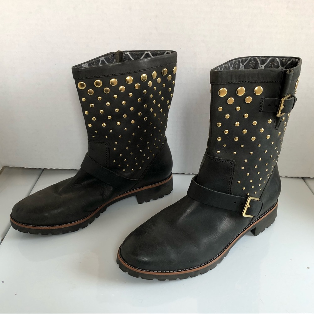 Sperry Britt moto stud engineer boots